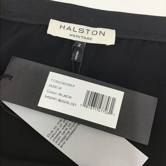 Halston Heritage Draped Asymmetric  Skirt NWT Sz 2 - Picture 7 of 8